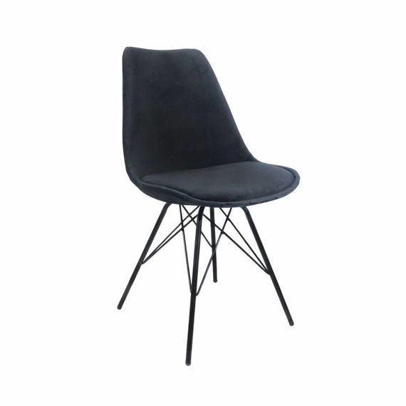 Kick Collection Stoel Velvet - Zwart