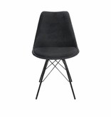 Kick Collection Stoel Velvet - Zwart Kick Collection Stoel Velvet - Zwart