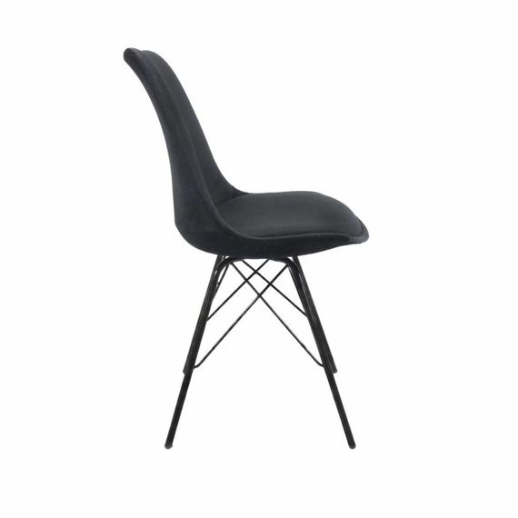 Kick Collection Stoel Velvet - Zwart