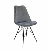 Kick Collection Stoel Velvet - Grijs Kick Collection Stoel Velvet - Grijs