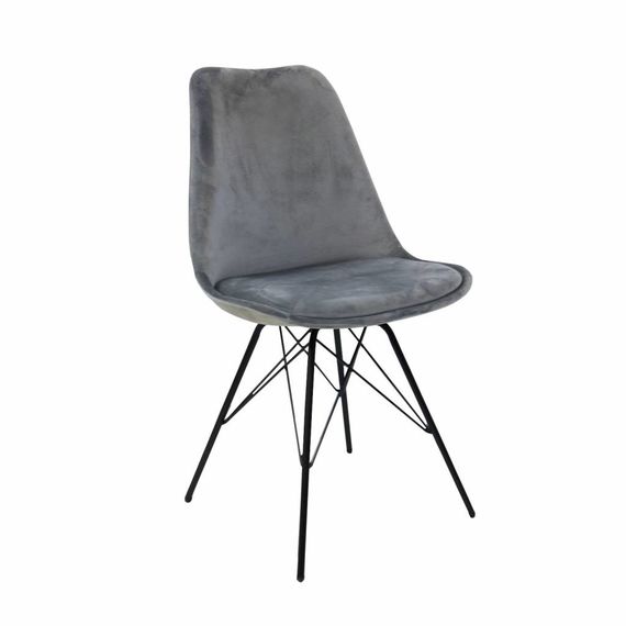 Kick Collection Stoel Velvet - Grijs