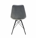 Kick Collection Stoel Velvet - Grijs Kick Collection Stoel Velvet - Grijs