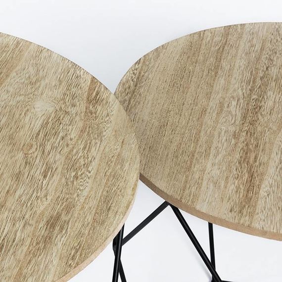Lifa Living Geometrische bijzettafel 2/set