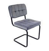 Kick Collection Stoel Velvet Ivy - Grijs Kick Collection Stoel Velvet Ivy - Grijs
