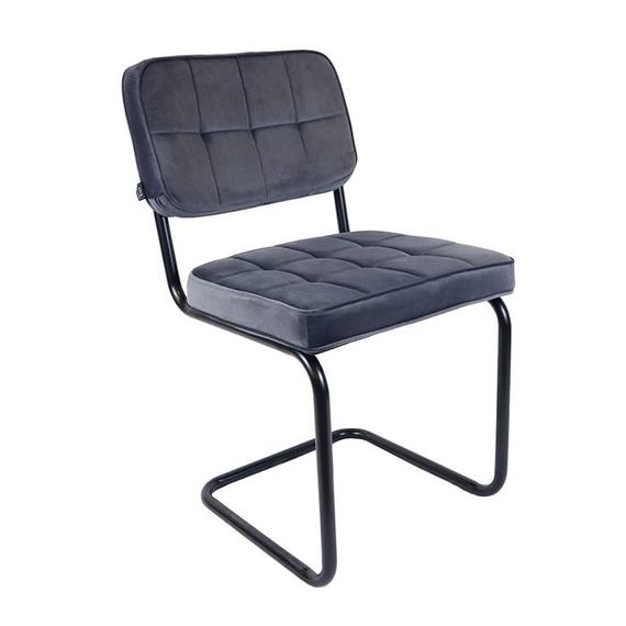 Kick Collection Stoel Velvet Ivy - Antraciet