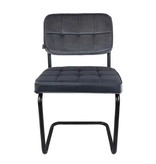 Kick Collection Stoel Velvet Ivy - Antraciet Kick Collection Stoel Velvet Ivy - Antraciet