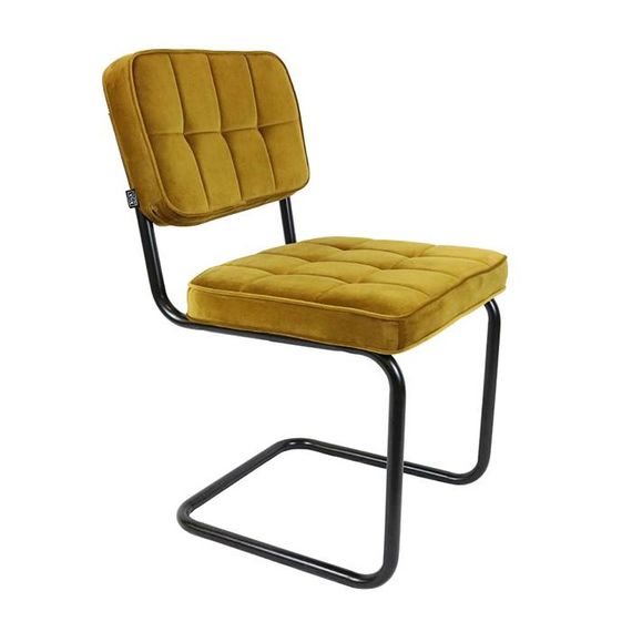 Kick Collection Stoel Velvet Ivy - Goud / Okergeel