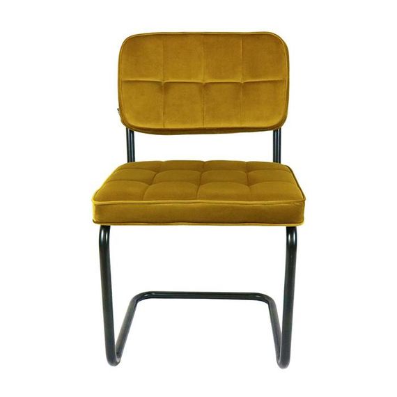 Kick Collection Stoel Velvet Ivy - Goud / Okergeel