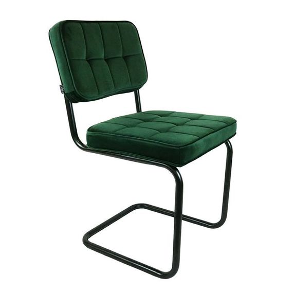 Kick Collection Stoel Velvet Ivy - Donker Groen