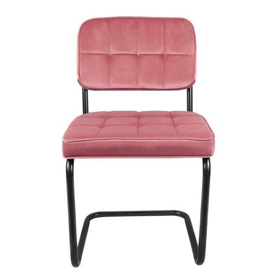 Kick Collection Stoel Velvet Ivy - Roze