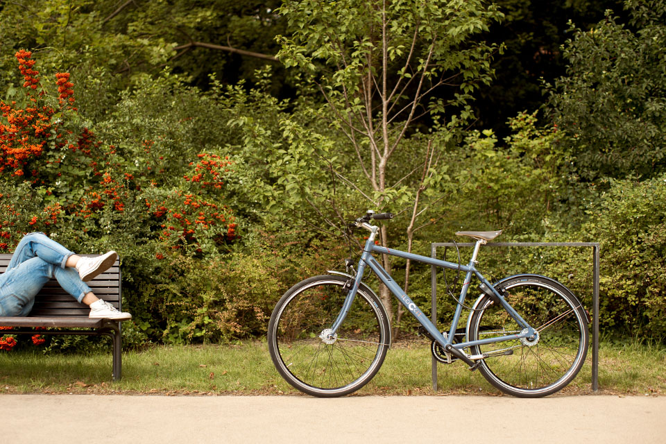 Fahrrad anschließen Fahrrad anschließen