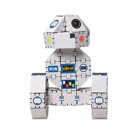 Bouw met kartonnen bouwdoosjes een witte robot - yohobot