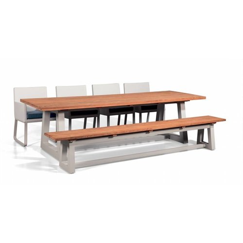 SUNS tuinmeubelen Ovada tuinbank | 220 cm | Mat wit SUNS tuinmeubelen Ovada tuinbank | 220 cm | Mat wit