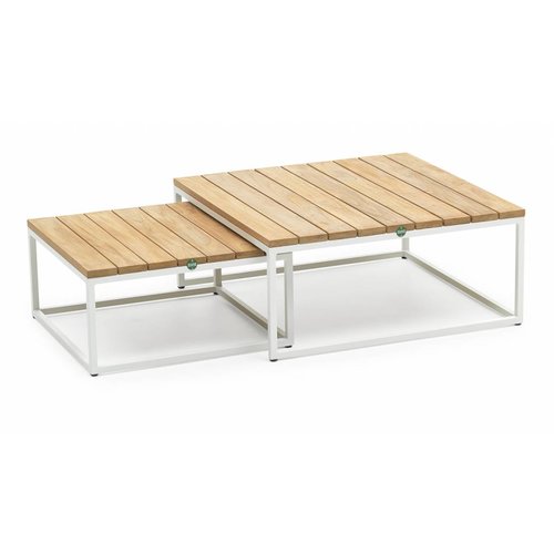 SUNS tuinmeubelen Alta bijzettafel | Mat wit | Set SUNS tuinmeubelen Alta bijzettafel | Mat wit | Set