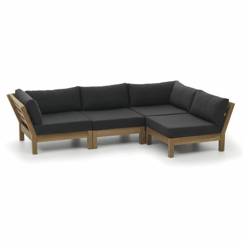Garden Teak Loungeset Coffee Bay | Opstelling 3 Garden Teak Loungeset Coffee Bay | Opstelling 3