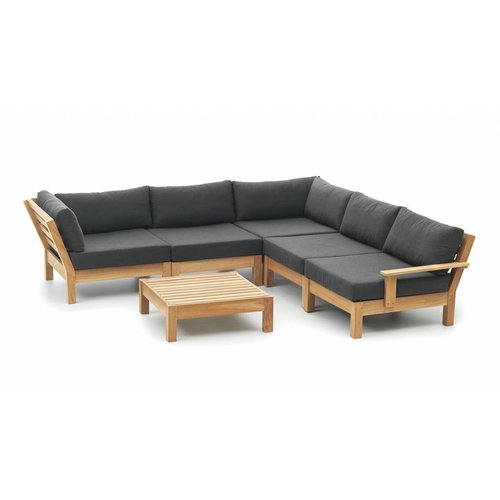 Garden Teak Loungeset Coffee Bay | Opstelling 5 Garden Teak Loungeset Coffee Bay | Opstelling 5