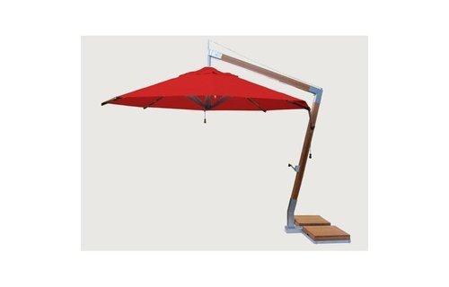 Bambrella parasols Bambrella Parasol Side Wind |rood | 3x3m Bambrella parasols Bambrella Parasol Side Wind |rood | 3x3m