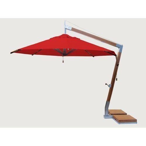 Bambrella parasols Bambrella Parasol Side Wind |rood | 3x3m Bambrella parasols Bambrella Parasol Side Wind |rood | 3x3m