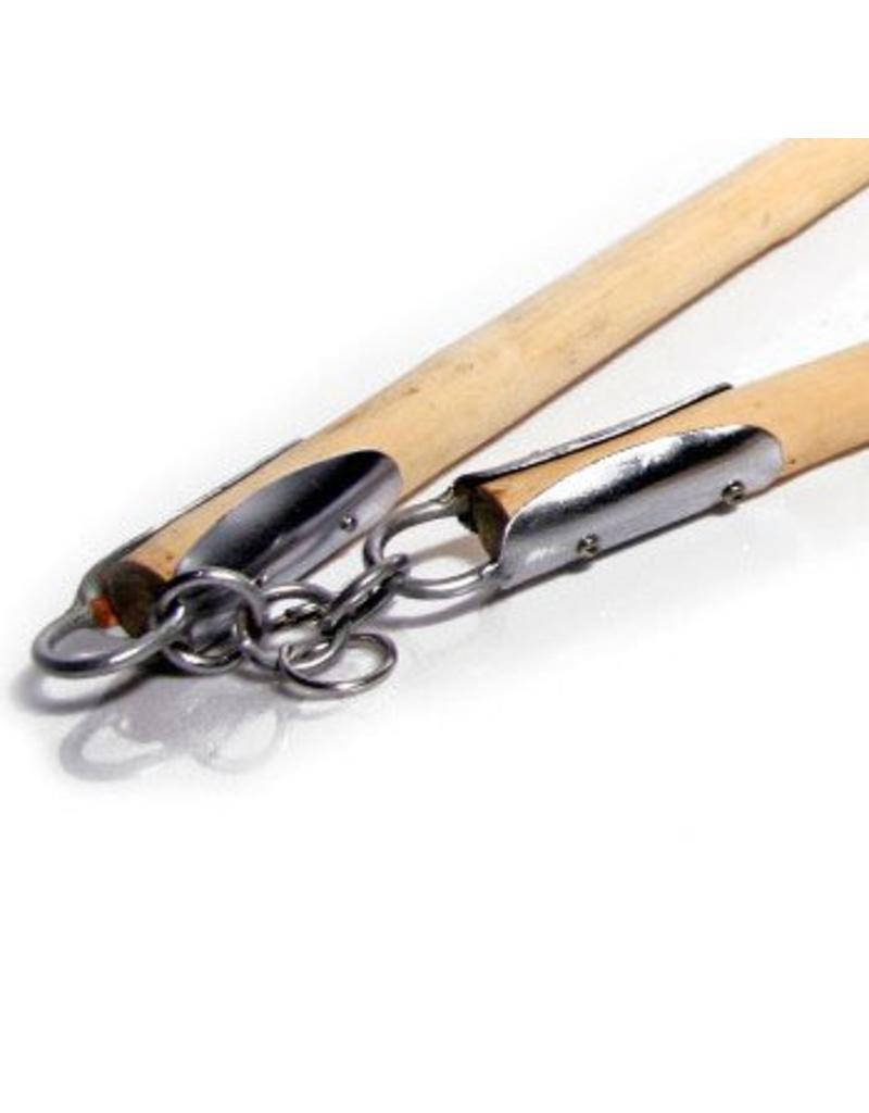 Three section Staff is made of traditional White Wax Wood Enso