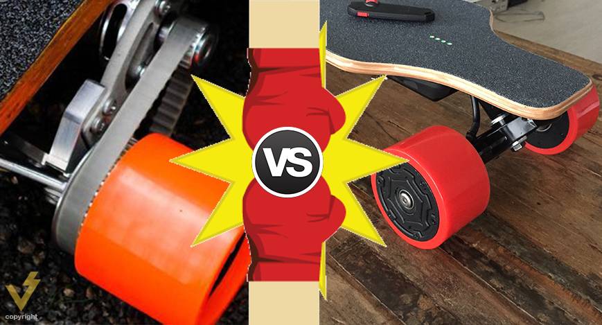 Belt motor vs. Hub motor