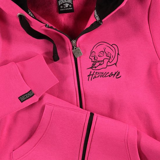 100% Hardcore Women Hooded Zipper Basic 2.0 Pink 100% Hardcore Women Hooded Zipper Basic 2.0 Pink