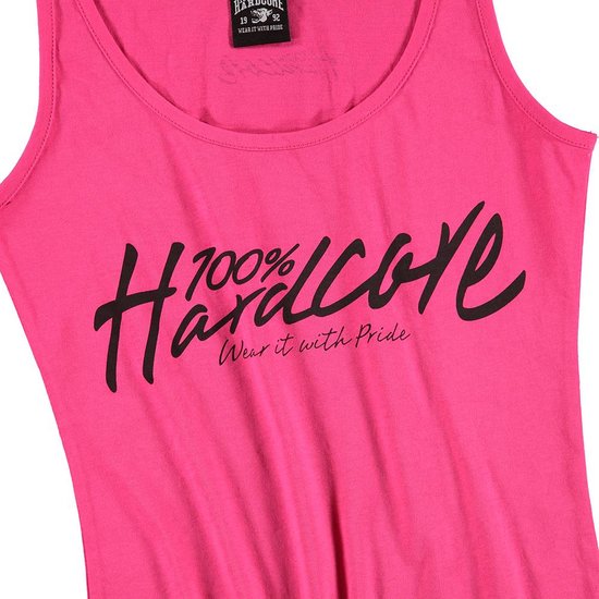 100% Hardcore dames singlet basic 2.0 roze 100% Hardcore dames singlet basic 2.0 roze