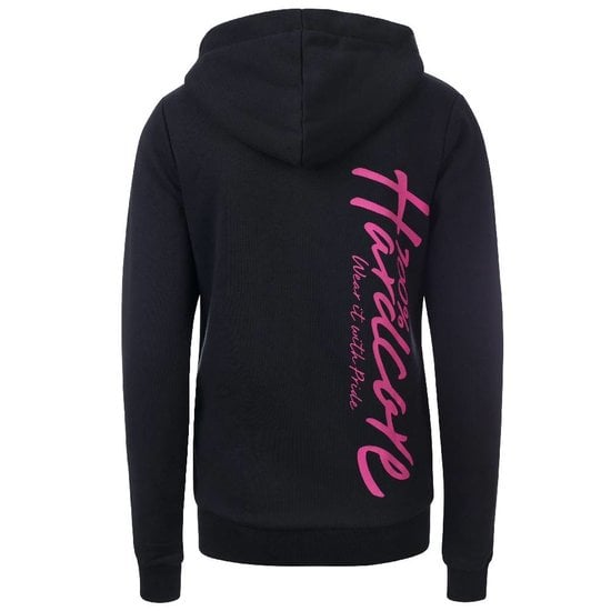 100% Hardcore Women Hooded Zipper Basic 2.0 Black / Pink 100% Hardcore Women Hooded Zipper Basic 2.0 Black / Pink
