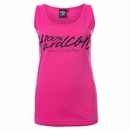 100% Hardcore dames singlet basic 2.0 roze 100% Hardcore dames singlet basic 2.0 roze