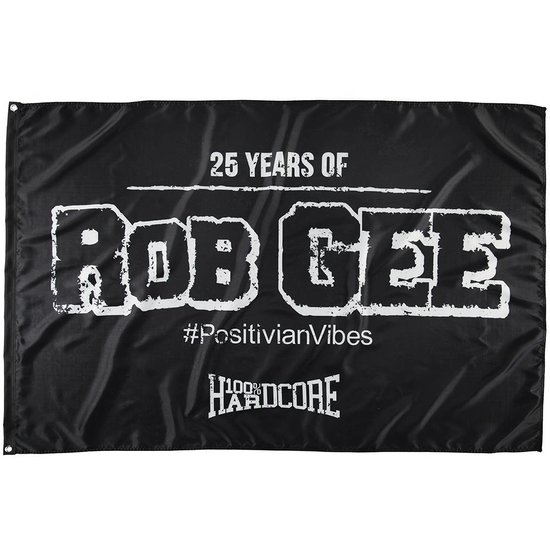 100% Hardcore Vlag '100% Hardcore VS Rob GEE ' 100% Hardcore Vlag '100% Hardcore VS Rob GEE '