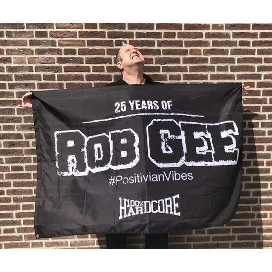 100% Hardcore Vlag '100% Hardcore VS Rob GEE ' 100% Hardcore Vlag '100% Hardcore VS Rob GEE '