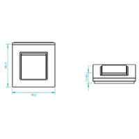 1-Kanal LED Wanddrucker mit Funksteuerung