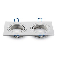 LED Einbaustrahler Kansas Kippbar 2x GU10 3W 3000K