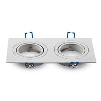 LED inbouwspot Kansas 2x GU10 3W 3000K kantelbaar