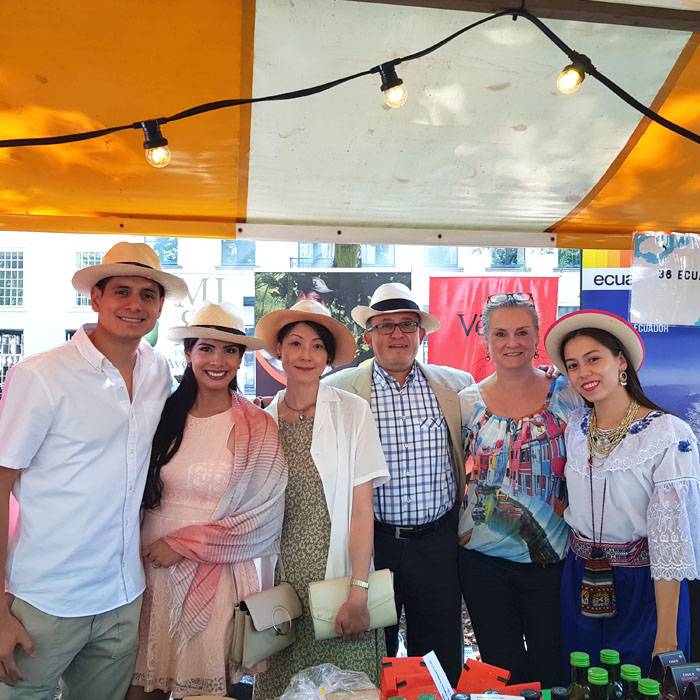 Ecuador producten op het Embassy Festival in Den Haag