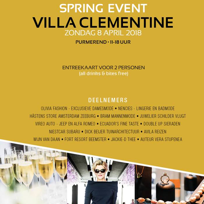 Deelname Spring-Event Villa Clementine