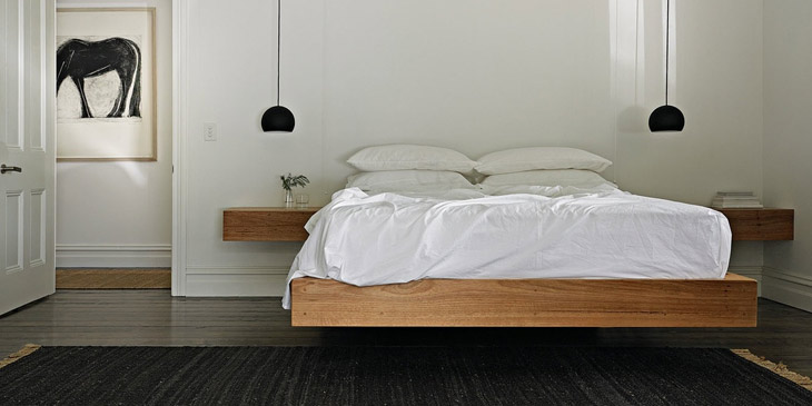 Floating bed