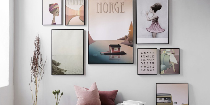 Scandinavian paintings art wall