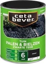 Cetabever Palen en Bielzen Dekkend Mat - Zwarte Teer - 0,75 liter