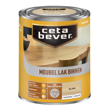Cetabever Meubel Lak Binnen Transparant Zijdeglans - Blank