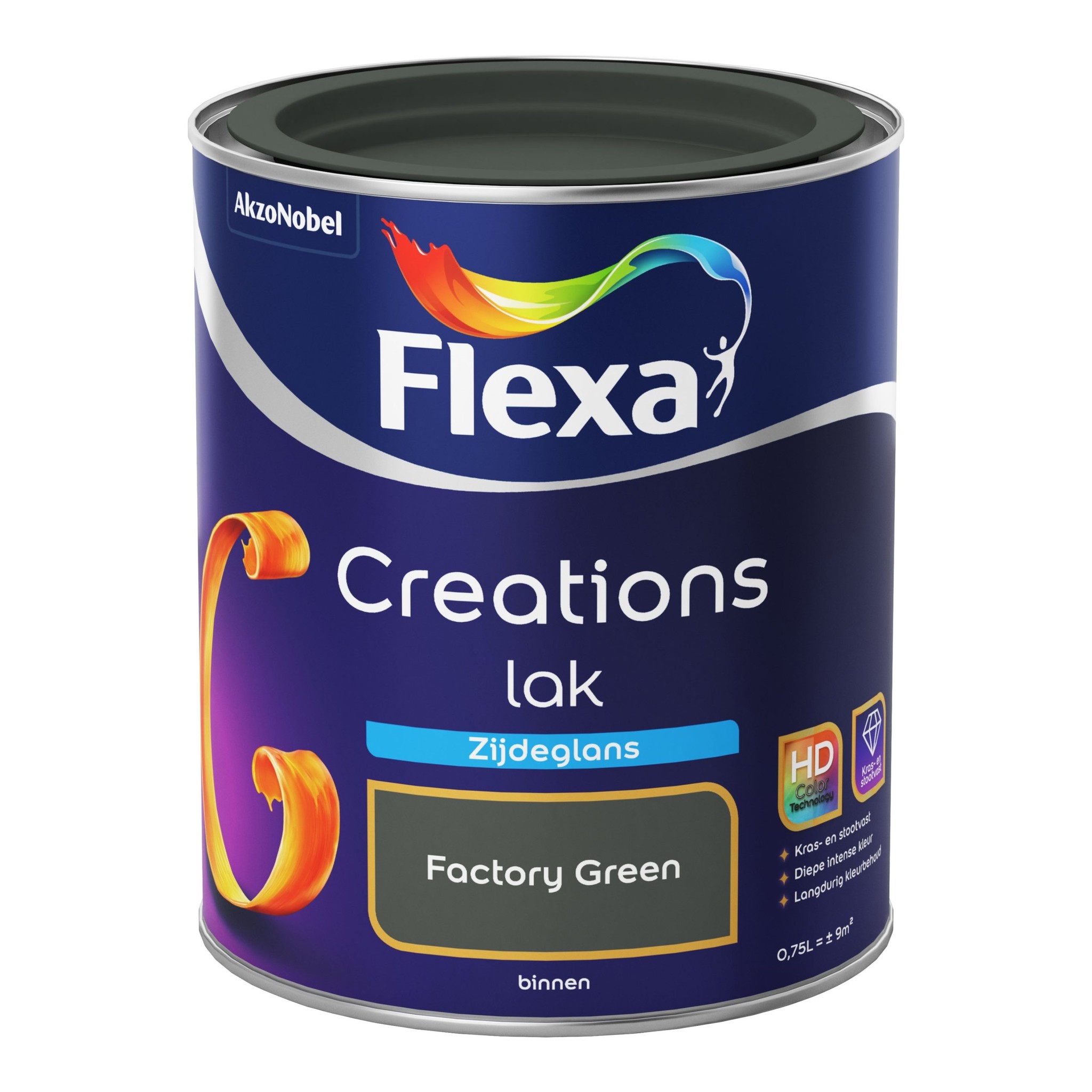 Flexa Creations Lak Zijdeglans - Factory Green