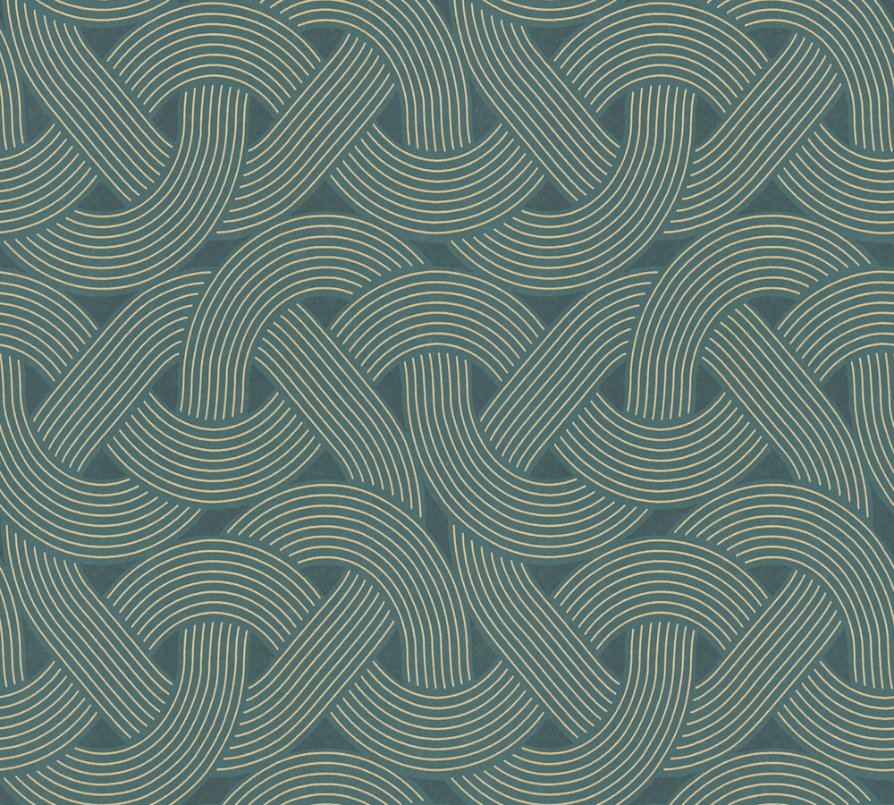 Architects Paper AP Arcade - Petrol - Retro - 391753