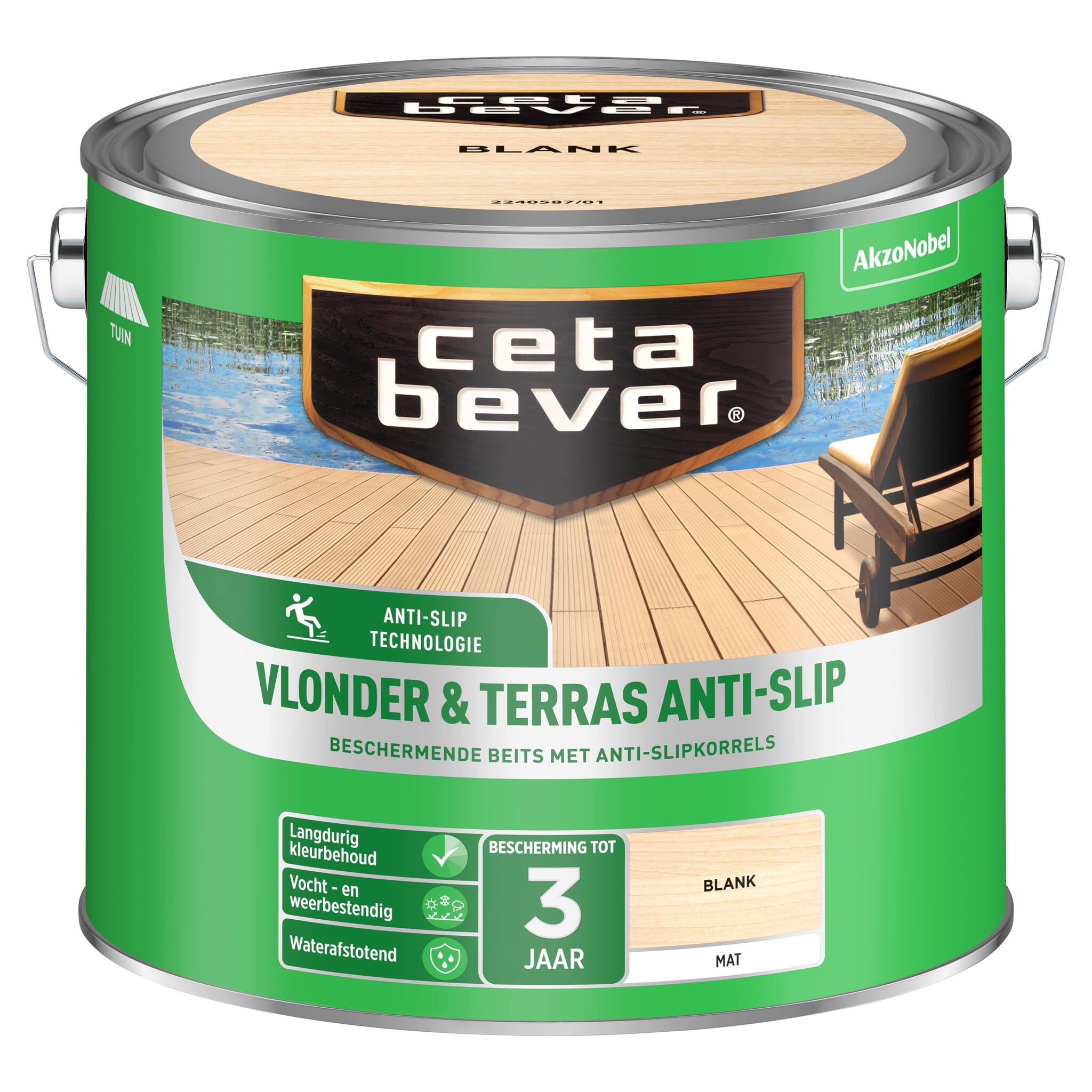 Cetabever Vlonder & Terras Anti-Slip Beits Transparant Mat - Blank