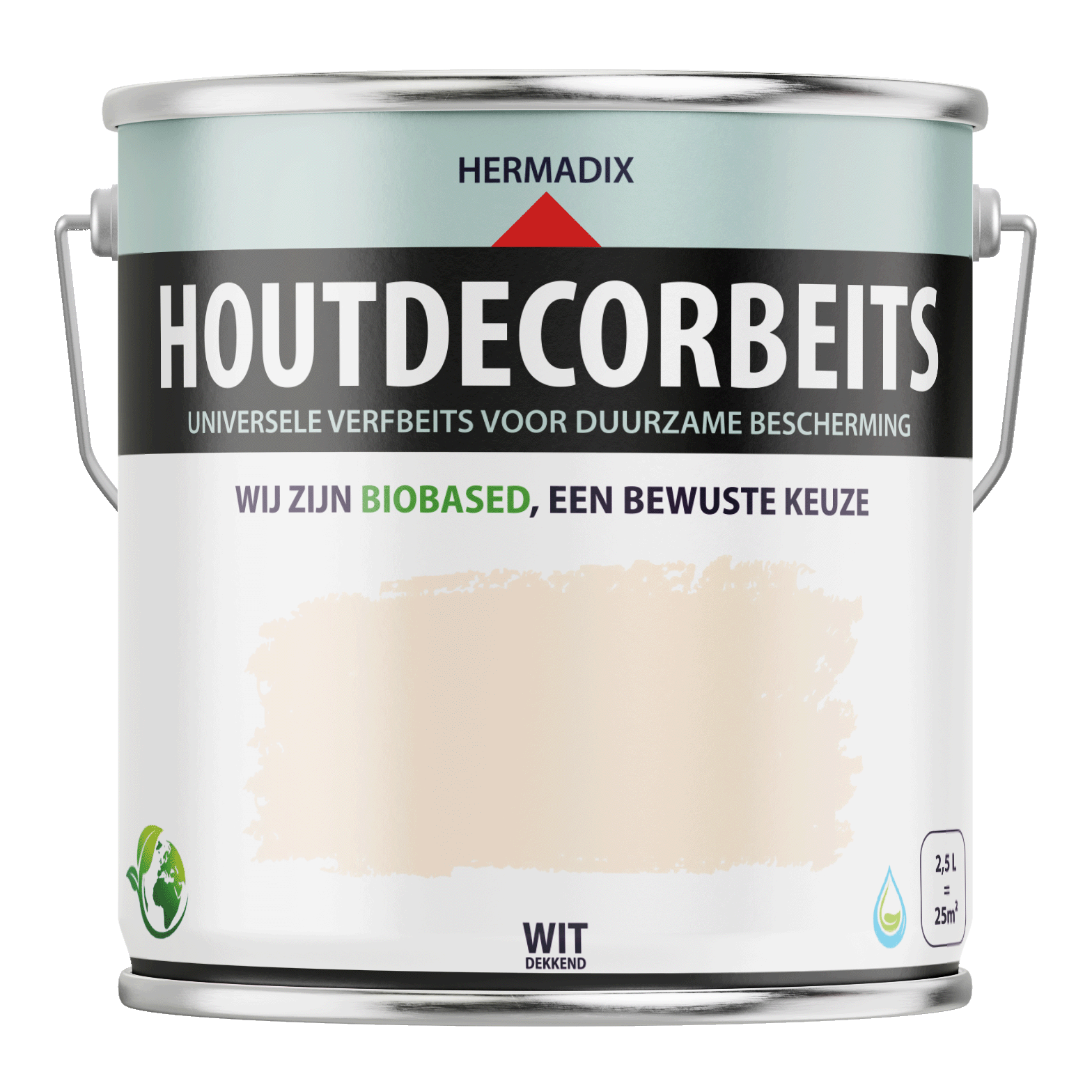 Hermadix Houtdecor Verfbeits - Wit