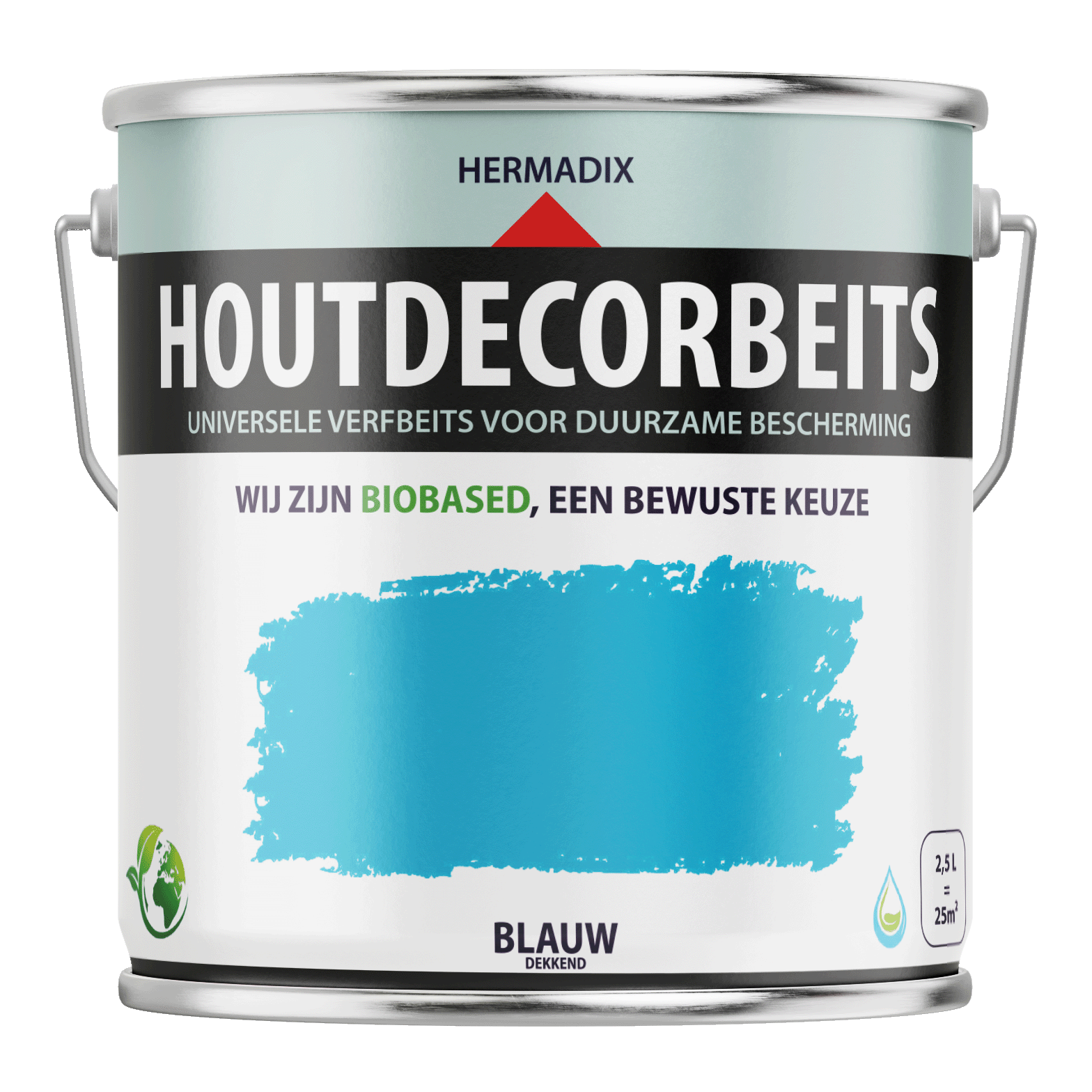 Hermadix Houtdecor Verfbeits - Blauw