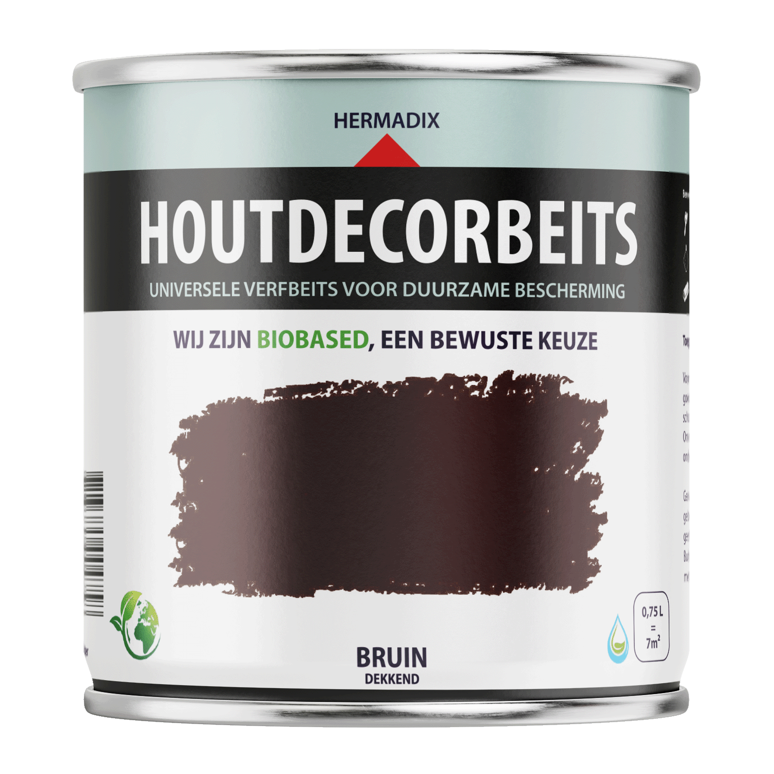 Hermadix Houtdecor Verfbeits - Bruin