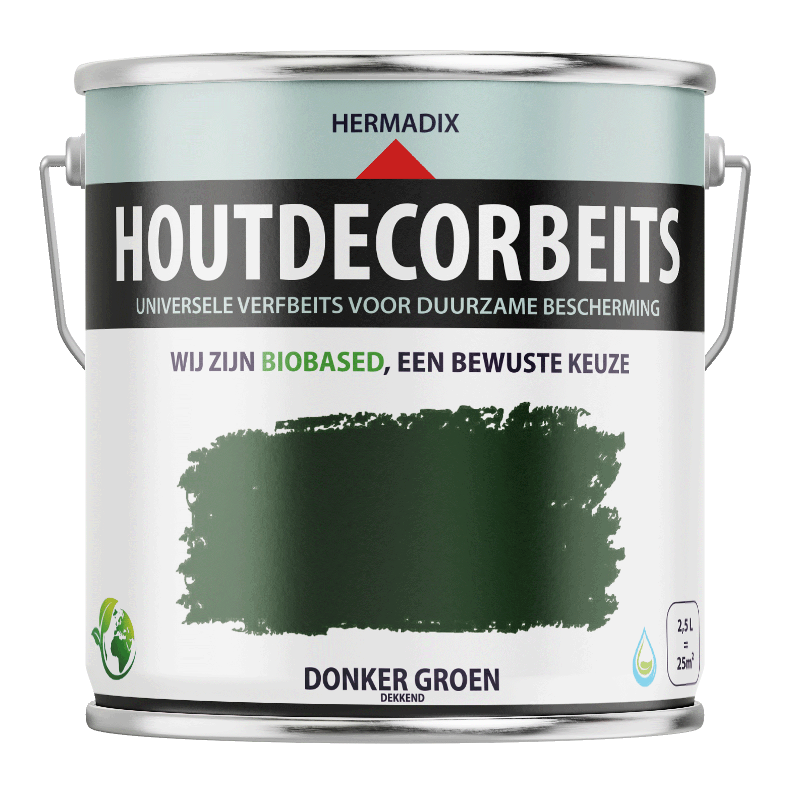 Hermadix Houtdecor Verfbeits - Donker Groen