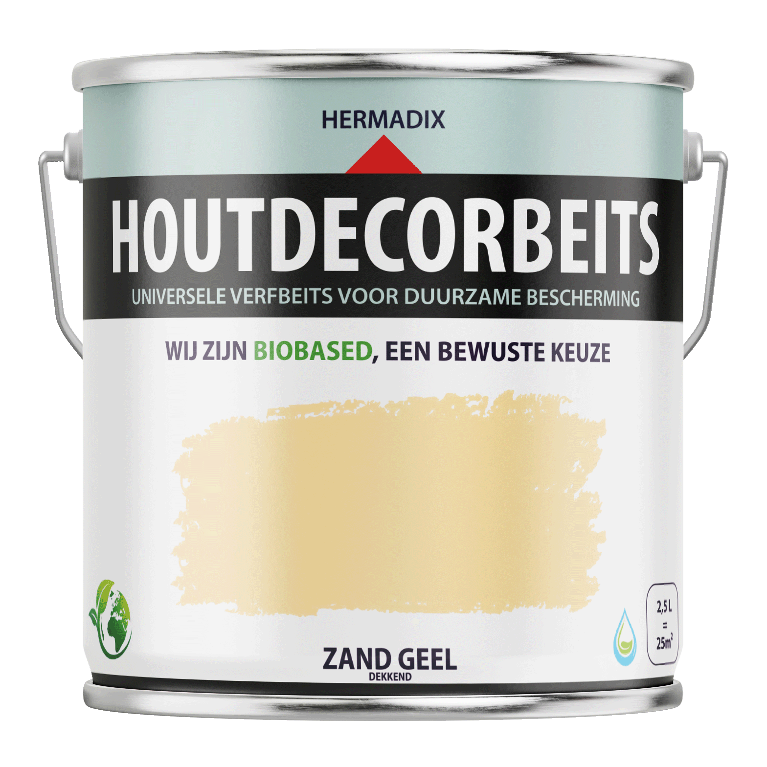 Hermadix Houtdecor Verfbeits - Zand Geel