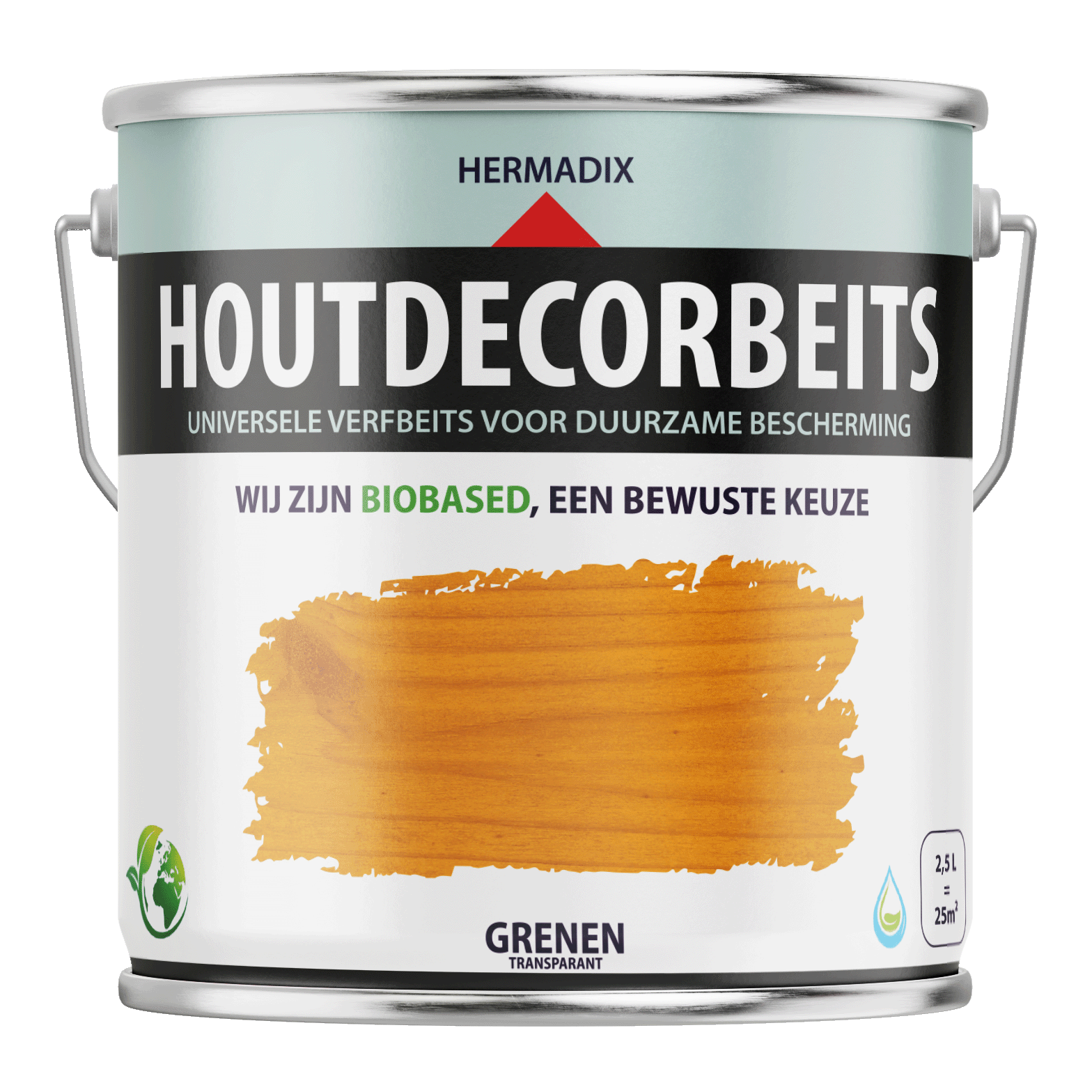 Hermadix Houtdecor Verfbeits Transparant - Grenen