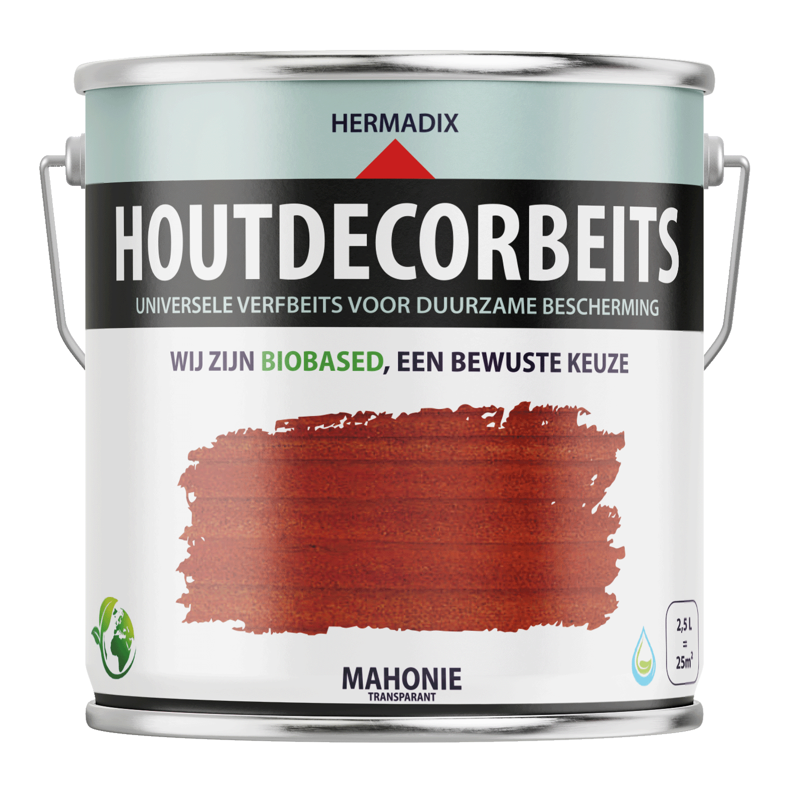 Hermadix Houtdecor Verfbeits Transparant - Mahonie