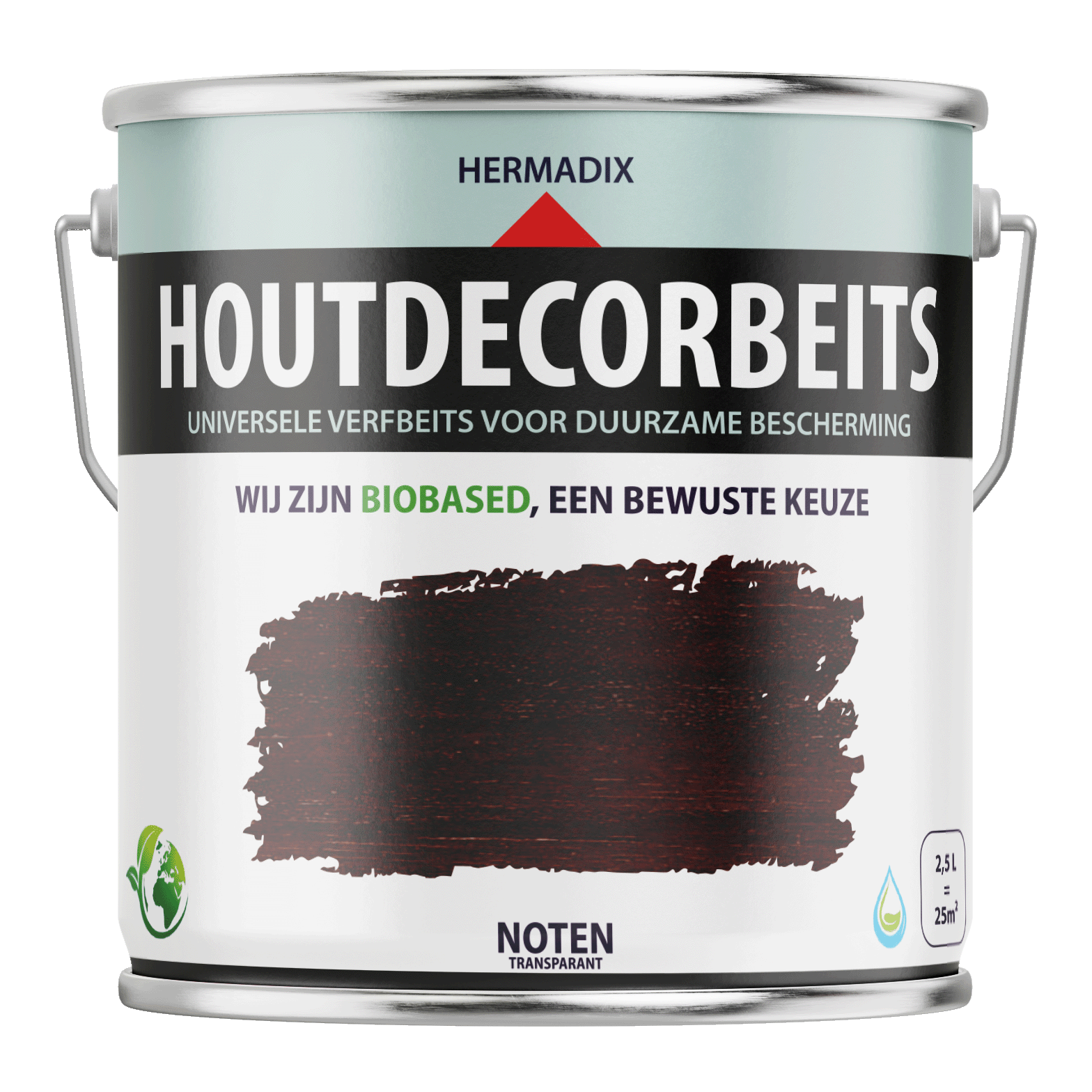 Hermadix Houtdecor Verfbeits Transparant - Noten